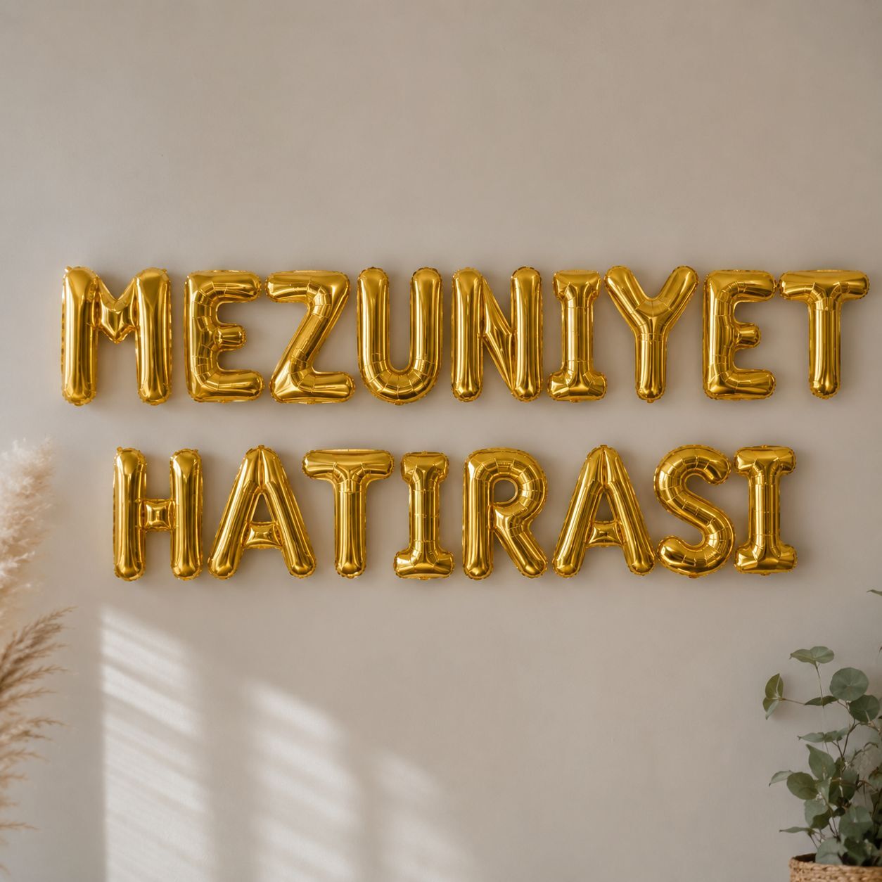Gold Mezuniyet Hatırası Folyo Balon