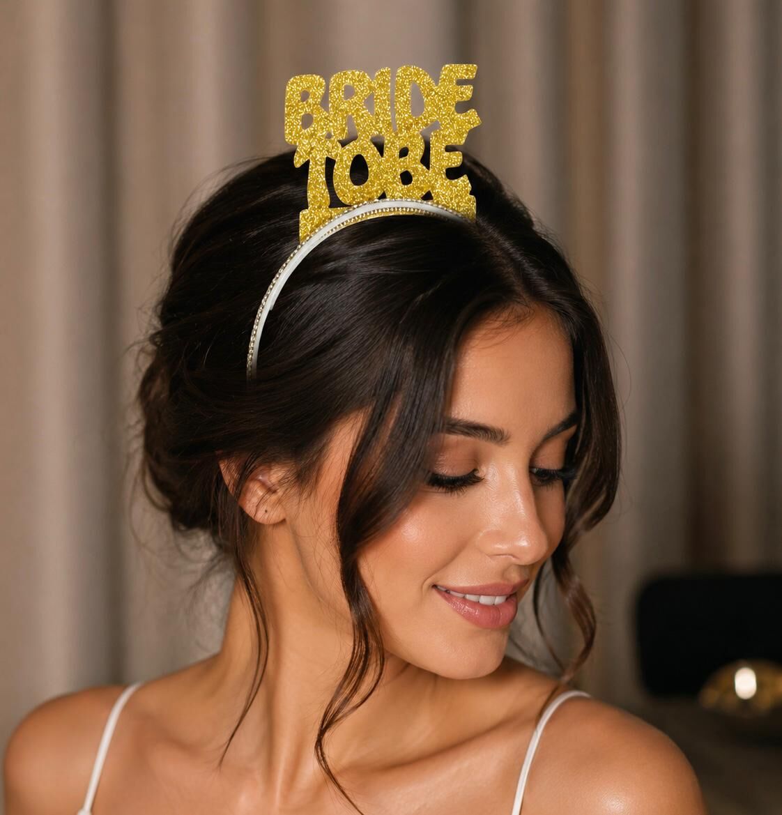 Eva Gold Bride To Be Taç