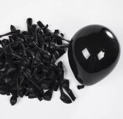 5 inç Mini Siyah Pastel Balon 10 Adet