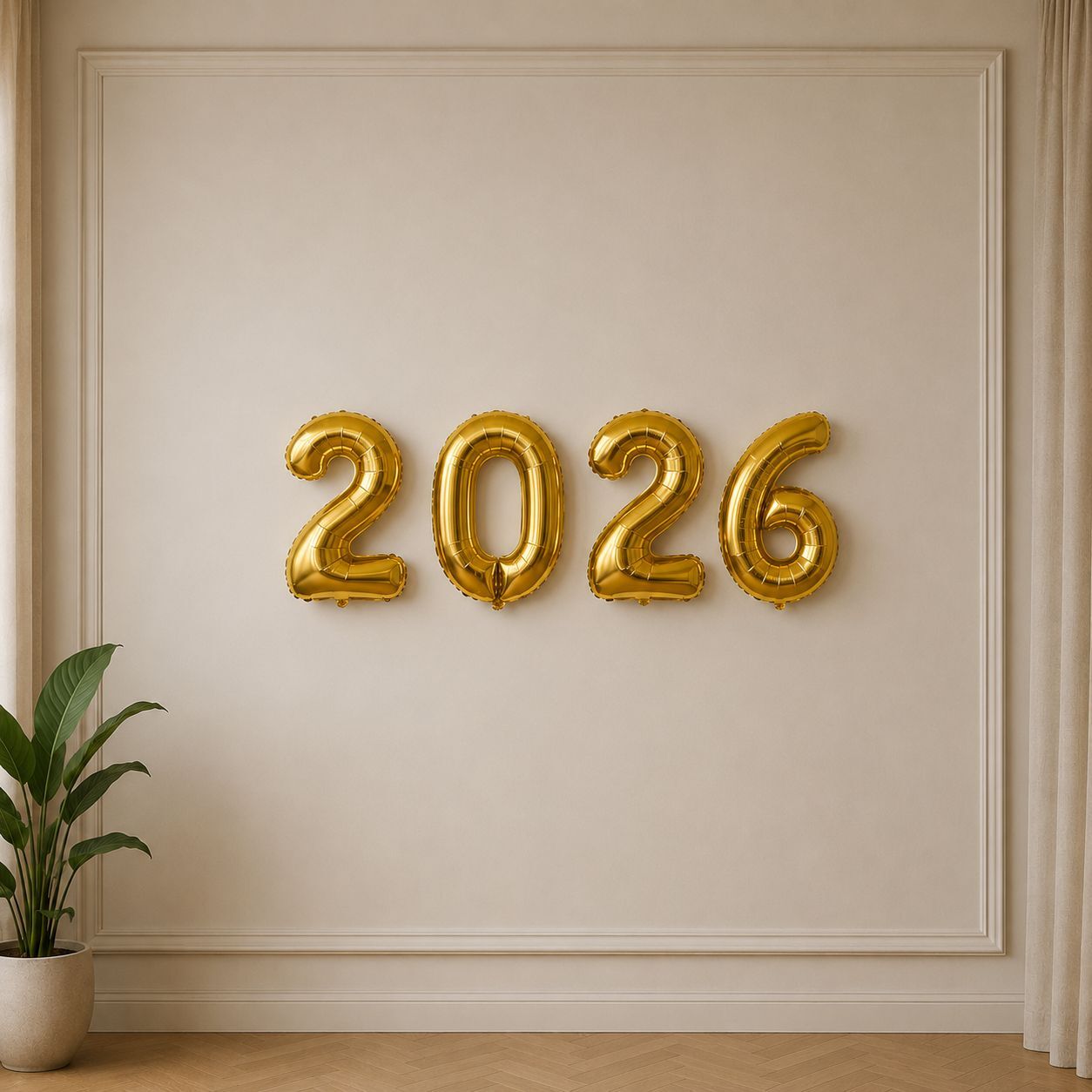Gold 2026 Folyo Balon
