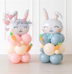 Mavi Havuç Tavşan Balon Kit