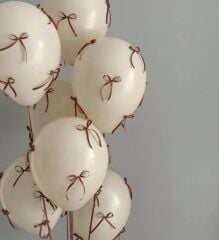 Yarım Yaş 6 Krem Rakam Folyo Balon