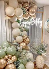 ALTIN KAKTÜS BALON ZİNCİRİ