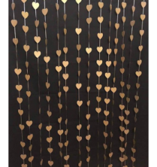 Gold Kalp Asma Süs  3 Metre