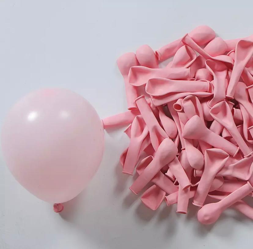 5 inç Mini Pembe Makaron Balon 10 Adet