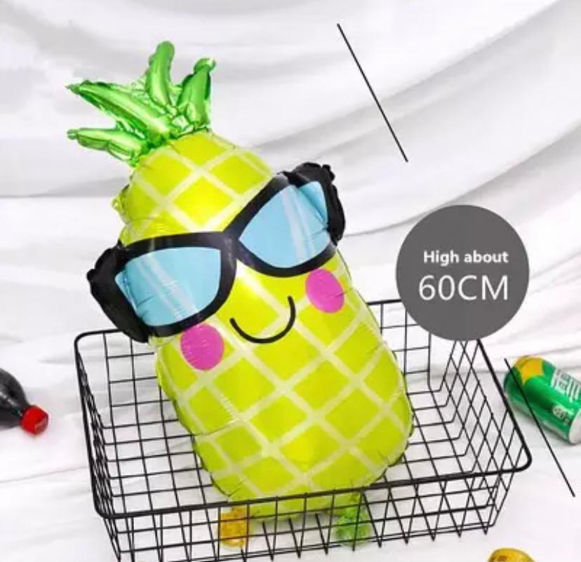 Gözlüklü Ananas Folyo Balon