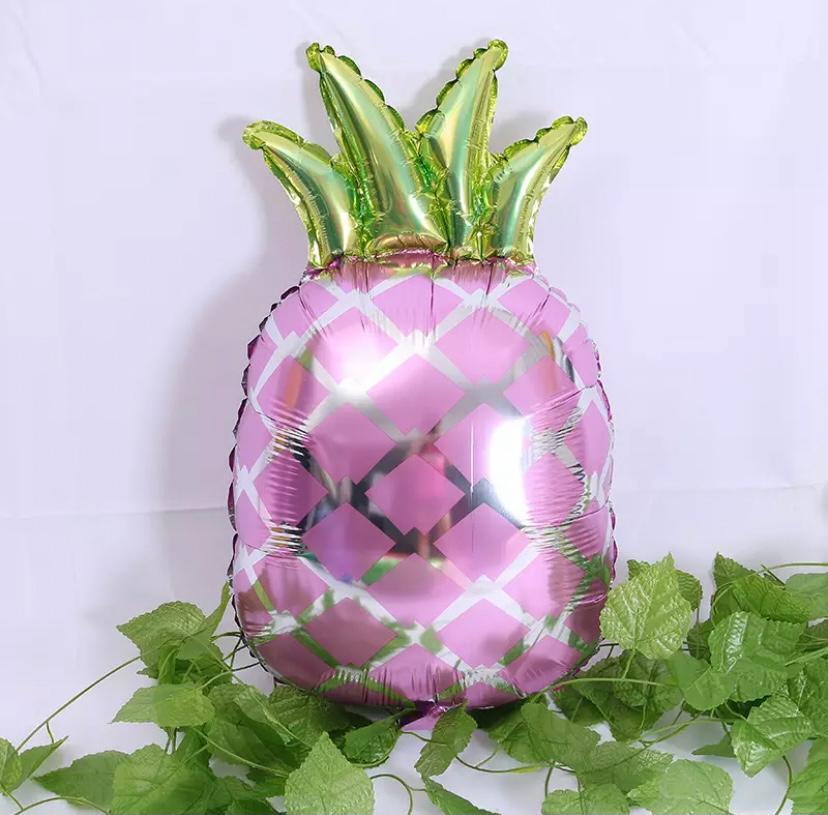 Pembe Ananas Folyo Balon