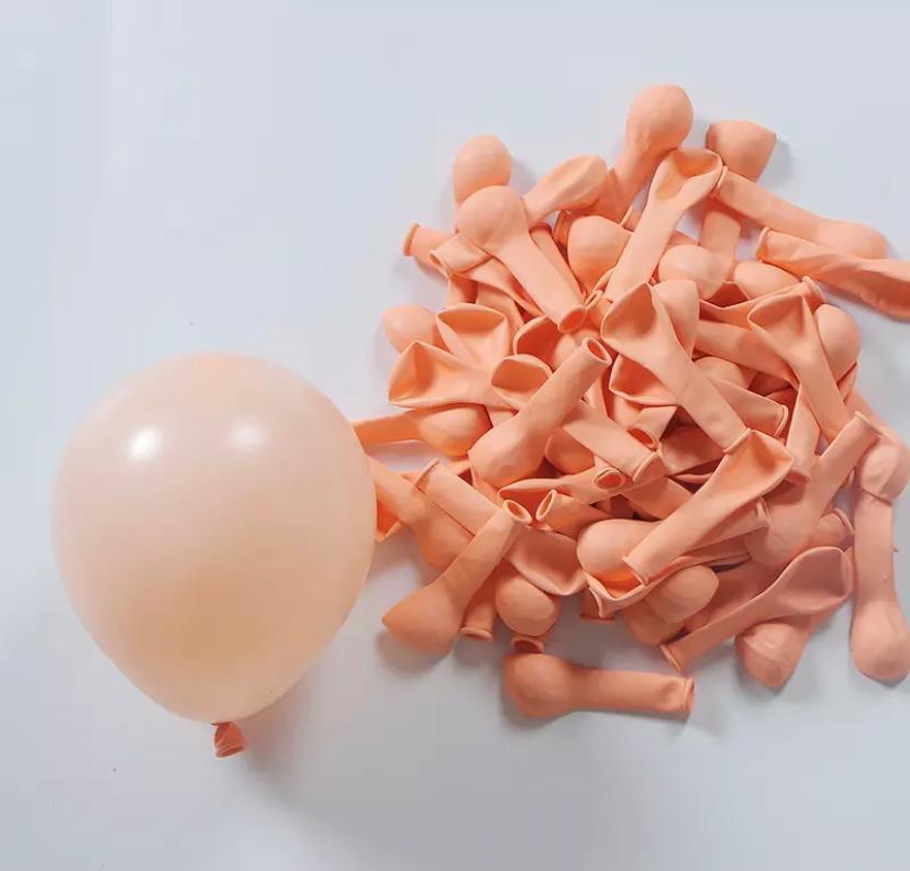 5 inç Mini Somon Makaron Balon 10 Adet