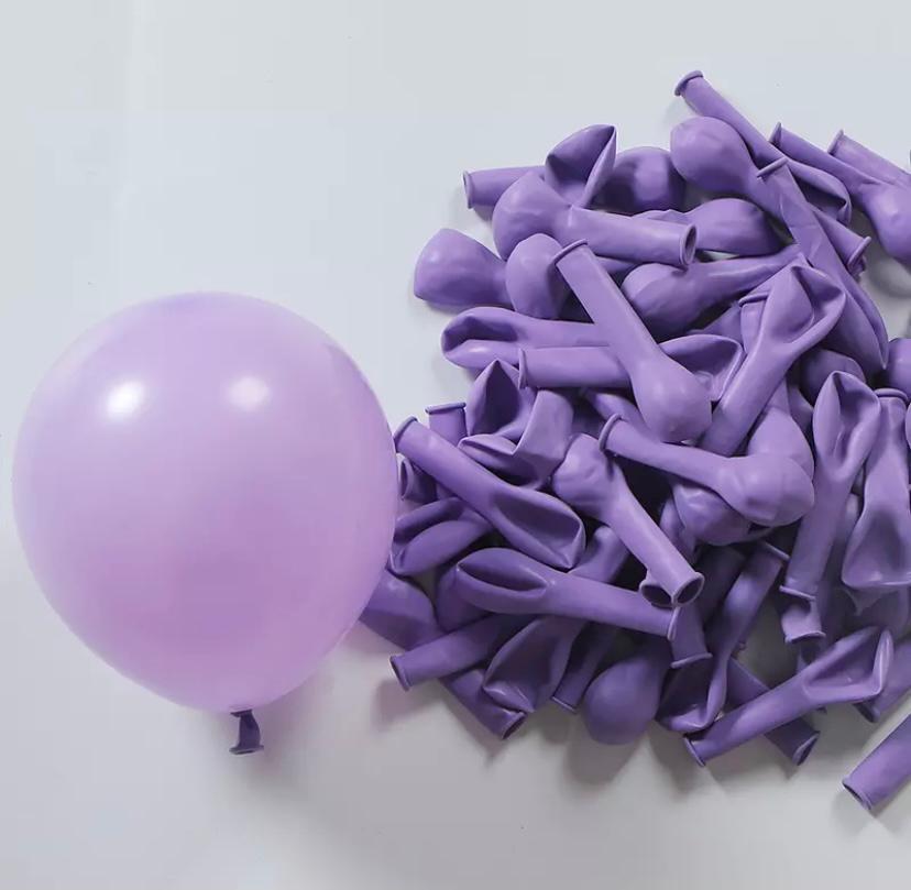 5 inç Mini Lila Makaron Balon 10 Adet