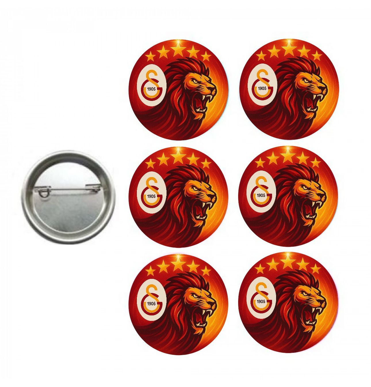 Galatasaray Rozet 6 Adet