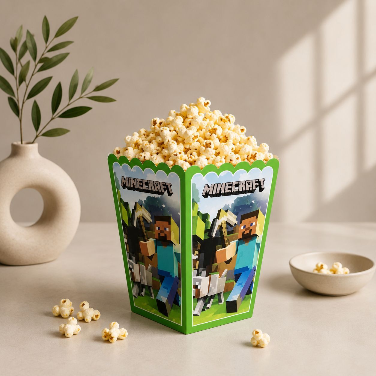 Minecraft Popcorn Mısır Kutusu 8 Adet
