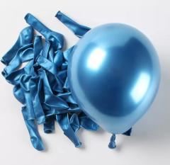 5 inç Mini Mavi Krom Balon 5 Adet