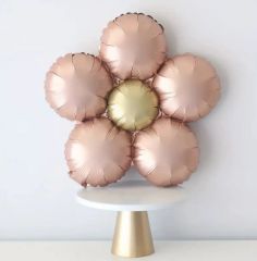Rosegold Retro Papatya Folyo Balon 1 Adet