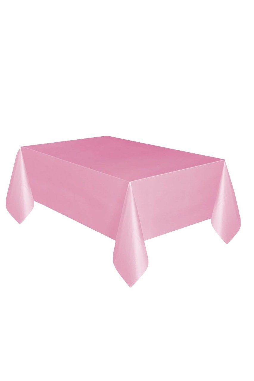 Pembe Plastik Masa Örtüsü 120x180