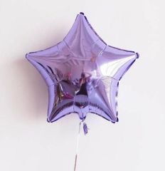 Lila Yıldız Folyo Balon 1 Adet