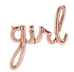 ROSEGOLD GİRL İMZA FOLYO BALON