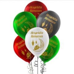 Ramazan Teması Lateks Balon 5 Adet