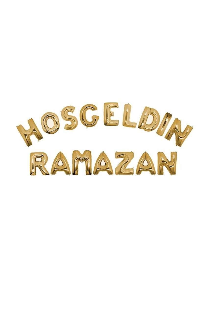 Gold Hoşgeldin Ramazan Folyo Balon Set