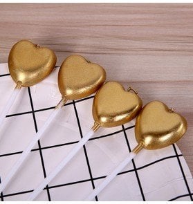 Gold Kalp Pasta Mumu 4 Adet