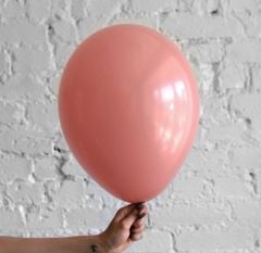 Clay Pink Retro Balon 10 Adet