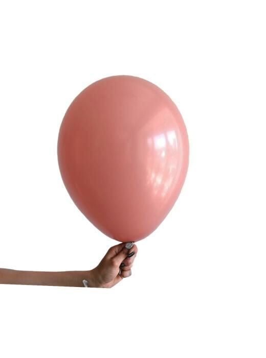 5 inç Mini Clay Pink Balon 10 Adet