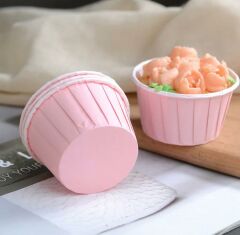 Pembe Muffin Kek Kalıbı 24 Adet