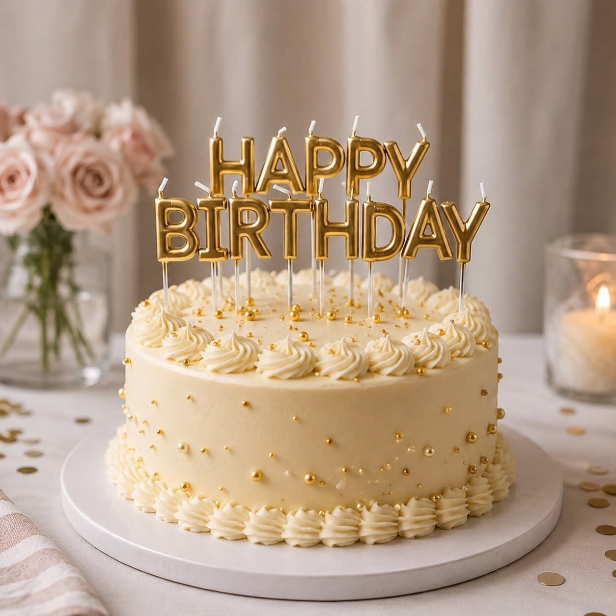 Gold Happy Birthday Pasta Mumu