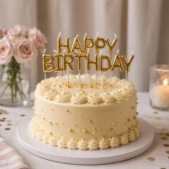 Gold Happy Birthday Pasta Mumu