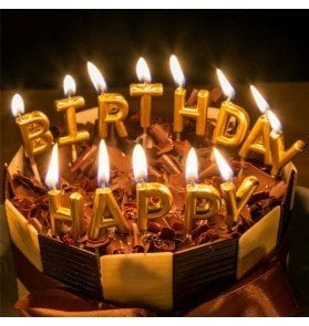 Gold Happy Birthday Pasta Mumu