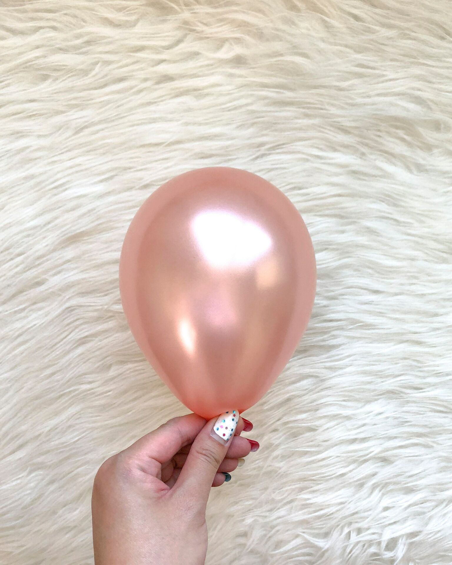5 İNC MİNİ ROSEGOLD METALİK BALON 10 ADET