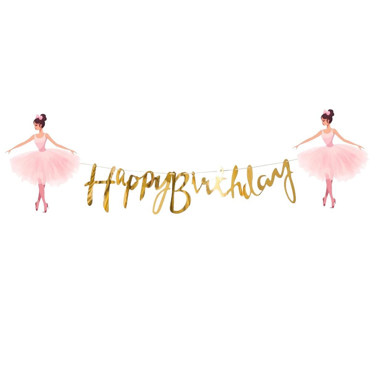 Balerin Happy Birthday Yazısı