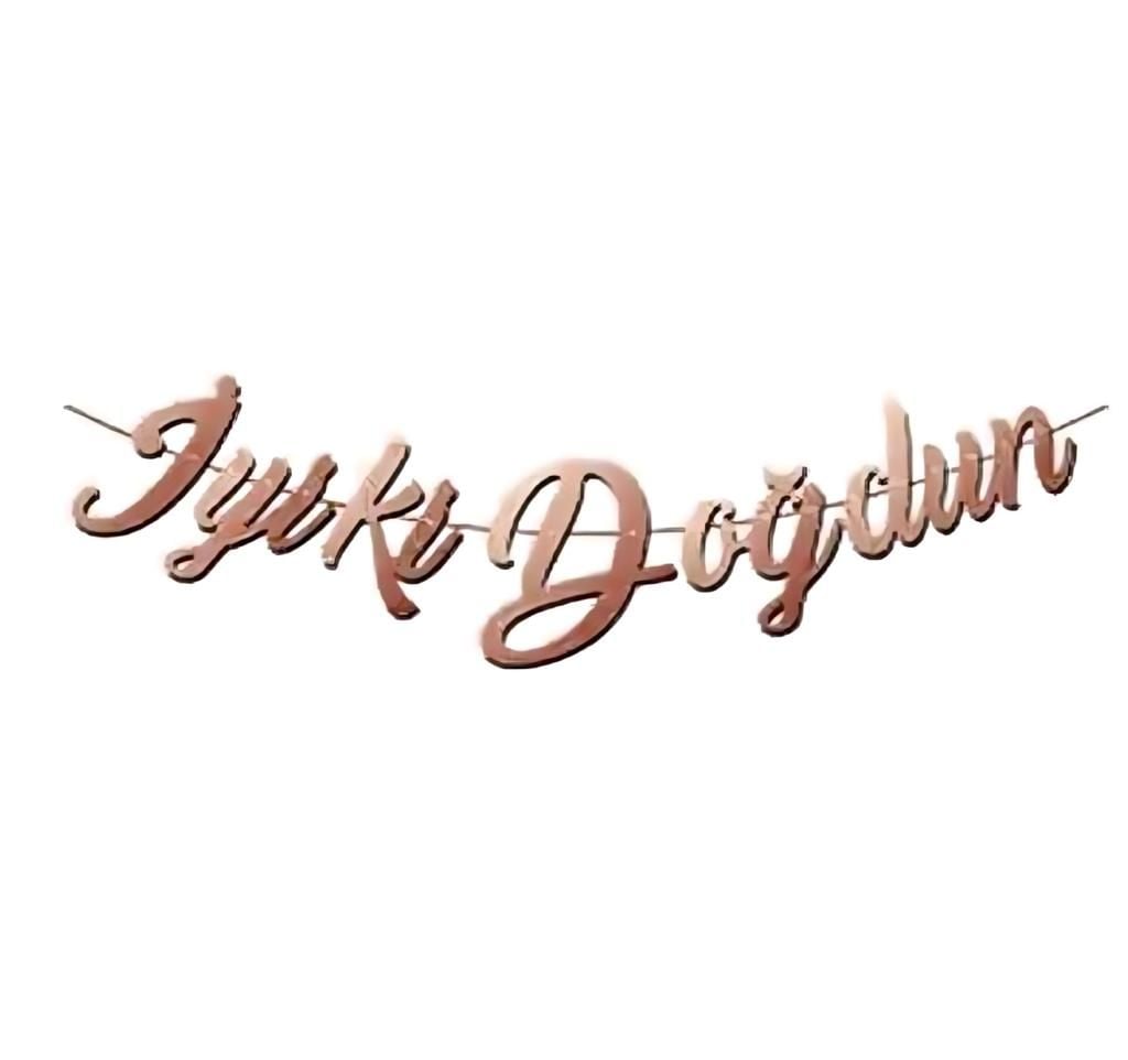 ROSEGOLD İTALİK İYİKİ DOGDUN YAZISI