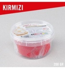 Kırmızı Şeker Hamuru 200gr