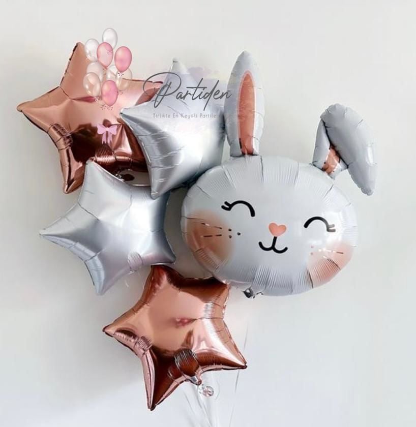 Happy Tavşan Balon Demeti