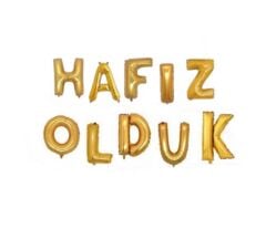 Gold Hafız Olduk Folyo Balon Set