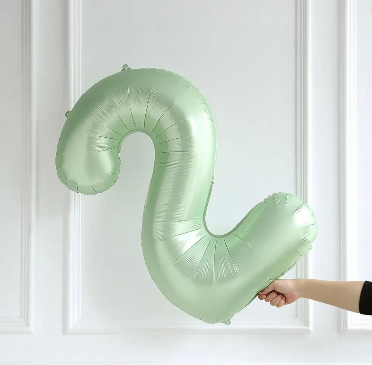 75cm 2 Yeşil Rakam Folyo Balon