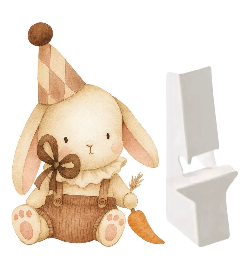 Havuçlu Tavşan Ayaklı Maket Pano