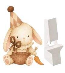 Havuçlu Tavşan Ayaklı Maket Pano