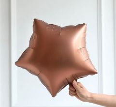 Çikolata Yıldız Folyo Balon 1 Adet