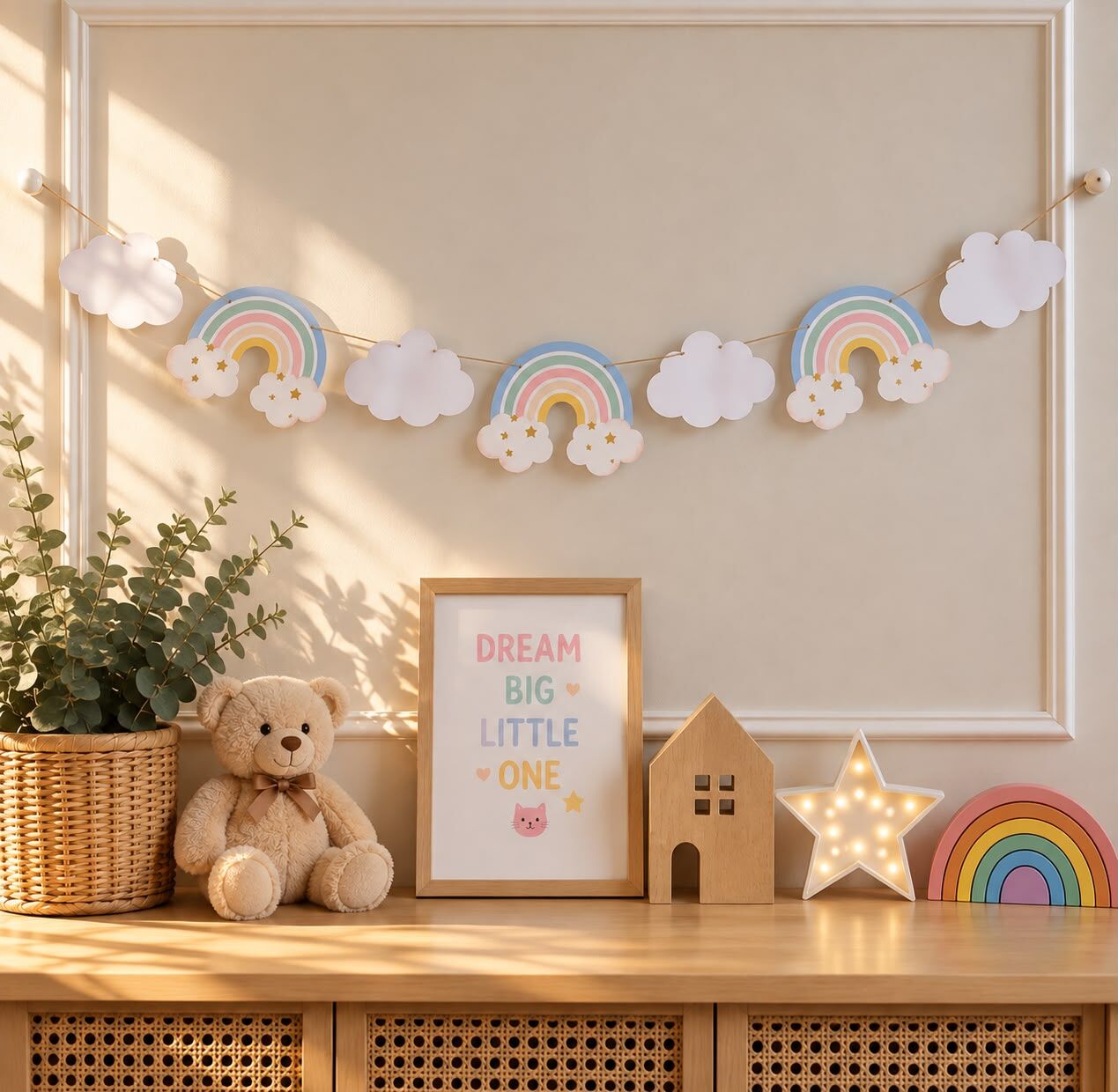 Mavi Gökkuşagı Dekoratif Banner