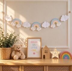 Mavi Gökkuşagı Dekoratif Banner