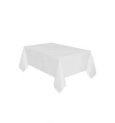 Beyaz Plastik Masa Örtüsü 120x180