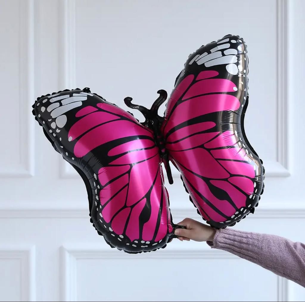 Pembe Kelebek Folyo Balon