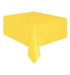 Sarı Plastik Masa Örtüsü 120x180