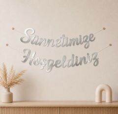 Gümüş İtalik Sünnetimize Hoşgeldiniz Yazısı