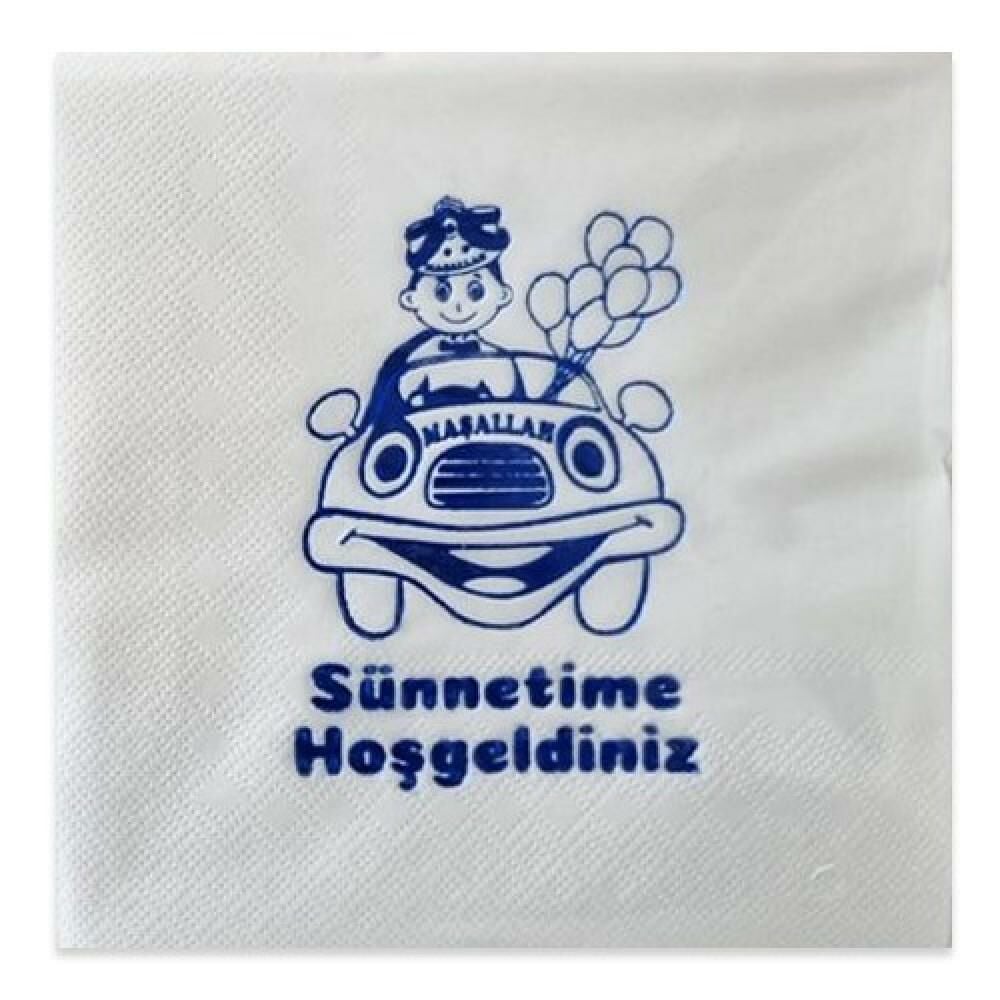Mavi Sünnet Kağıt Peçete 16 Adet