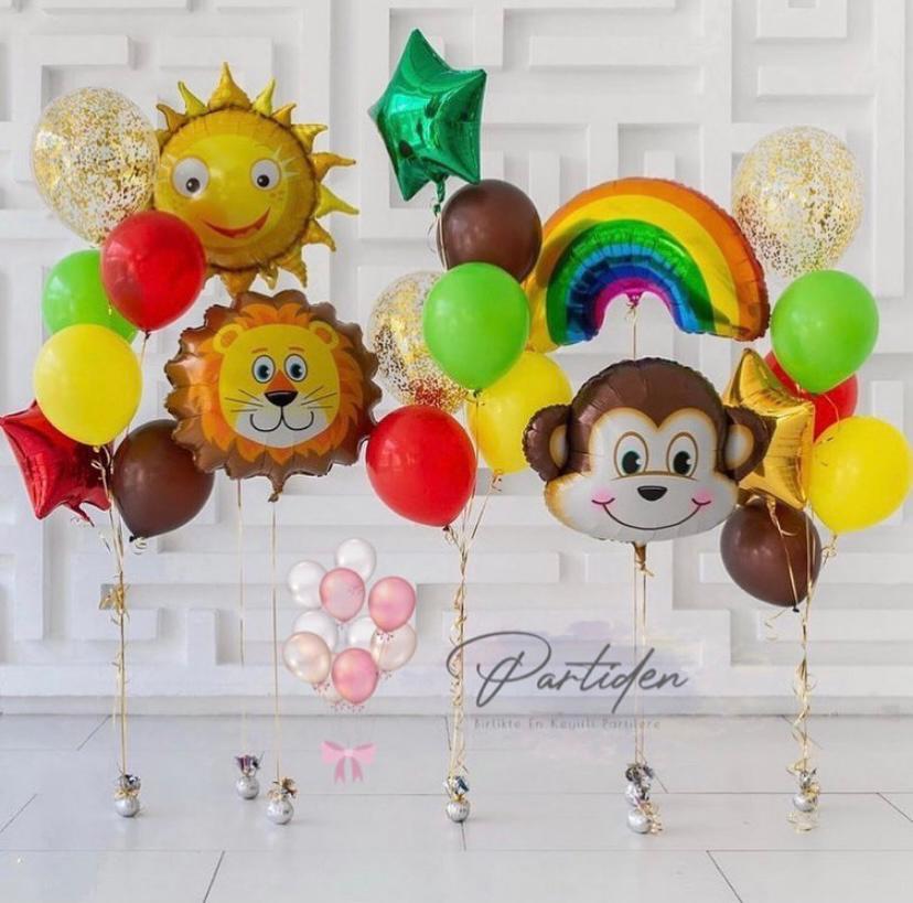Safari Yaz Teması Balon Demeti