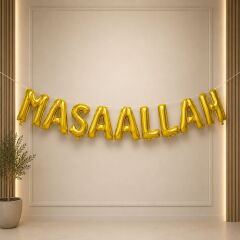 Altın MaşaAllah Folyo Balon