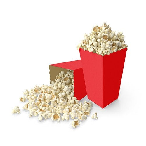 Kırmızı Popcorn Mısır Kutusu 8 Adet
