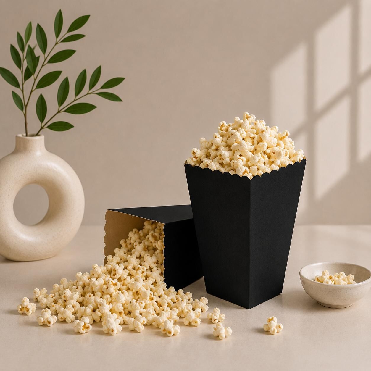Siyah Popcorn Mısır Kutusu 8 Adet